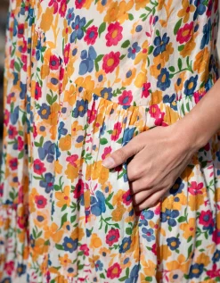 La Galeria Elefante Mediterranean Floral Maxi Dress Multi