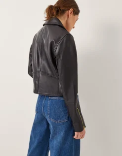 Leather Biker Jacket Black