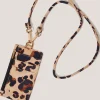 Leopard Print Card Holder Lanyard
