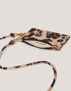Leopard Print Card Holder Lanyard