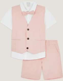 Leo 4-Piece Short Suit Pink