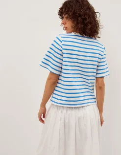 Lindy Sorrento Stripe T-Shirt Blue