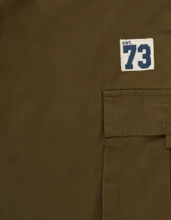 Lined Cargo Trousers Green