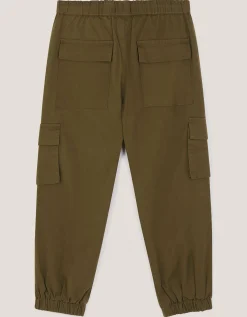 Lined Cargo Trousers Green
