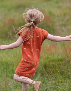 Little Green Radicals Rainbow Tunic Red