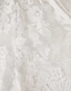 Lola Lace Short Sleeve Cover Up White