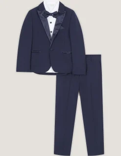 Luca 4-Piece Tuxedo Suit Blue