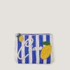 Lyra Lemon Beaded Pouch