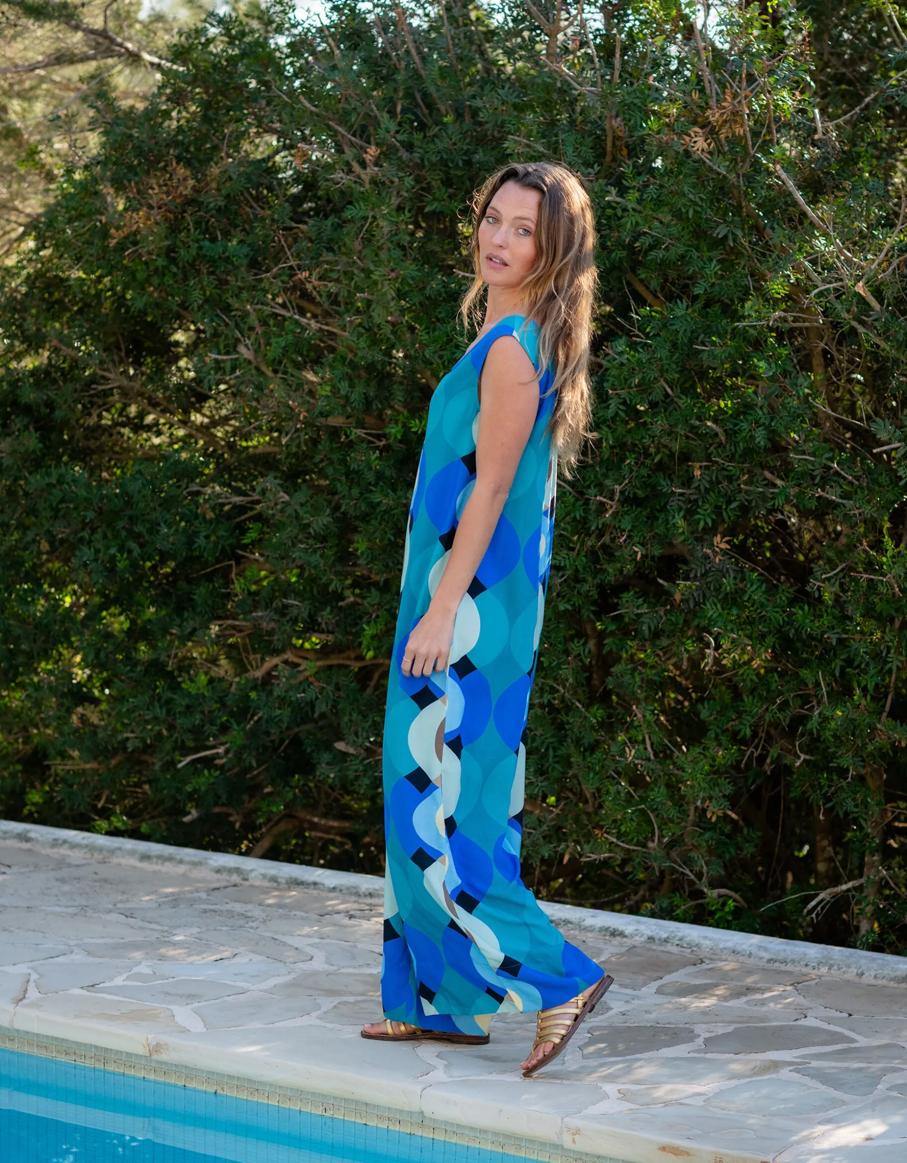 Lyrical Sisters Desert Bubble Jumpsuit Blue