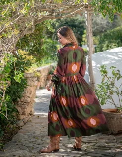 Lyrical Sisters Lola Bubble Print Maxi Dress Multi