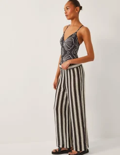 Macie Shell Print Swimsuit Black