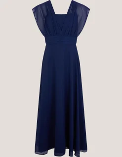 Maddison Multiway Chiffon Dress Blue