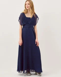 Maddison Multiway Chiffon Dress Blue