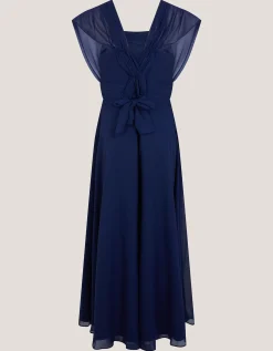 Maddison Multiway Chiffon Dress Blue