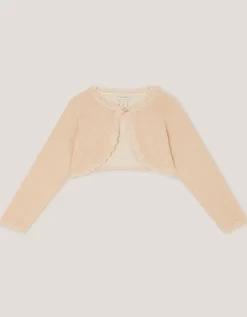 Maeve Bow Button Cardigan Gold