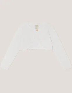 Maeve Bow Button Cardigan Ivory