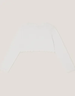 Maeve Bow Button Cardigan Ivory
