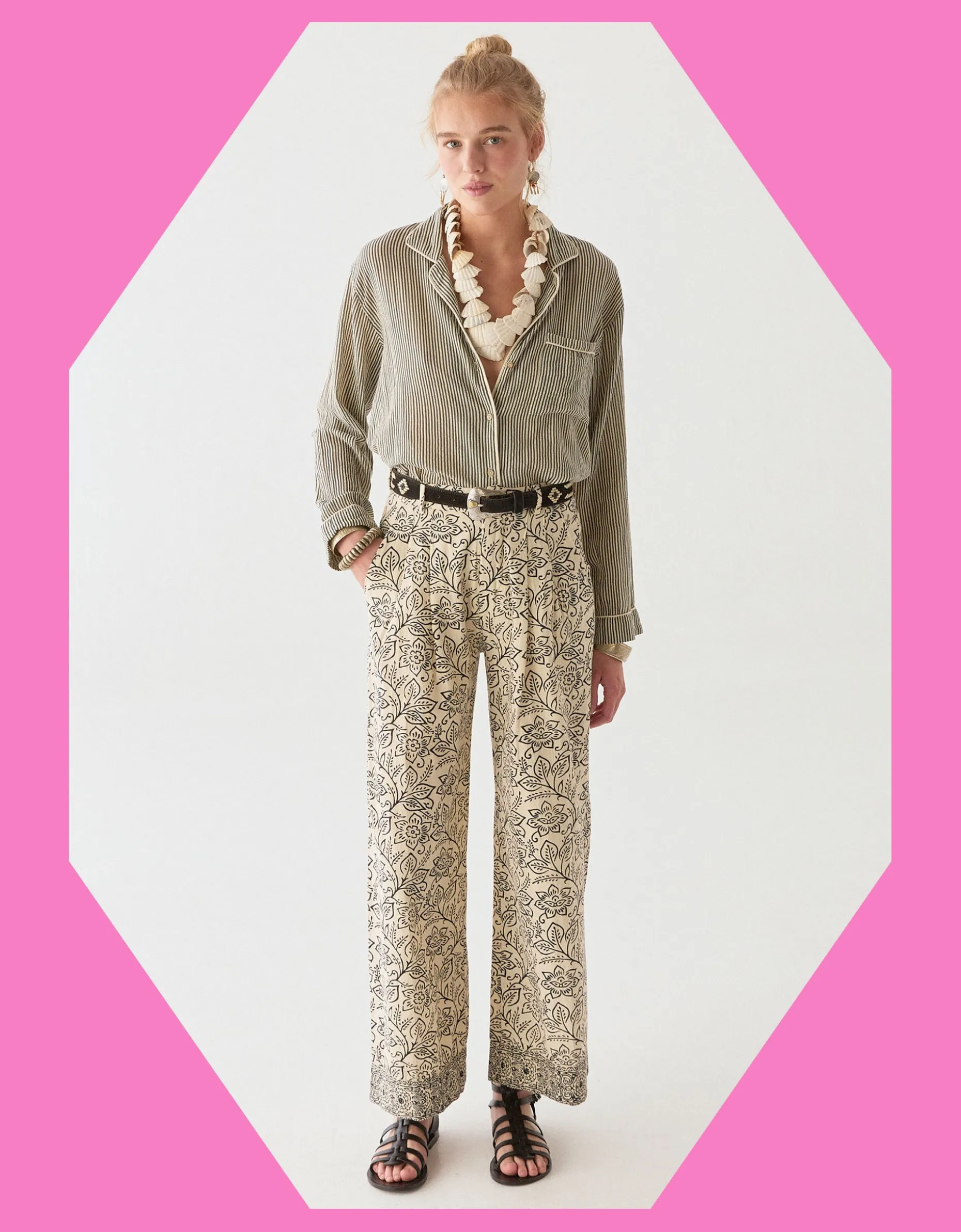 Maison Hotel Lolo Straight Leg Trousers White