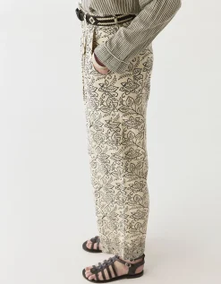 Maison Hotel Lolo Straight Leg Trousers White