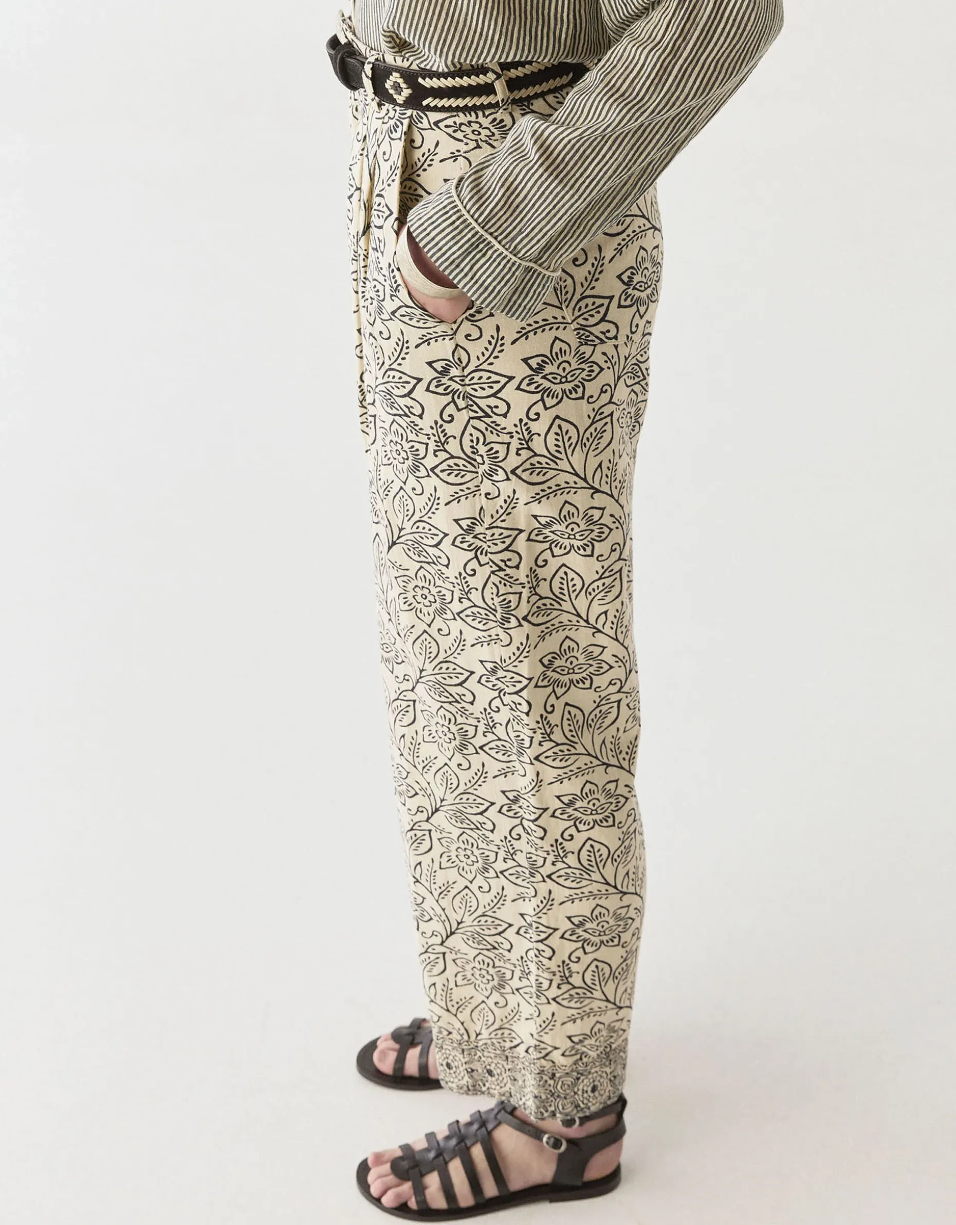 Maison Hotel Lolo Straight Leg Trousers White