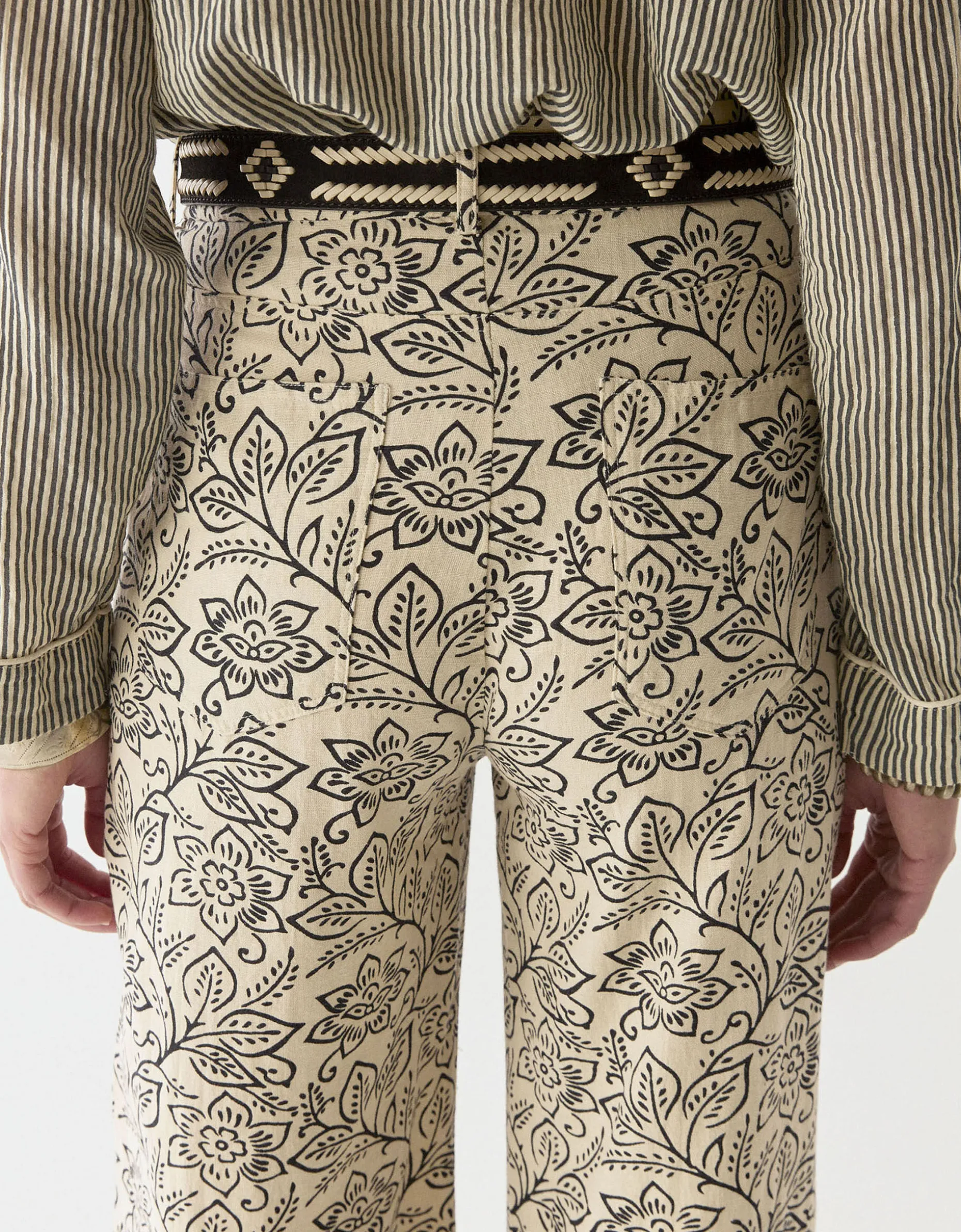 Maison Hotel Lolo Straight Leg Trousers White