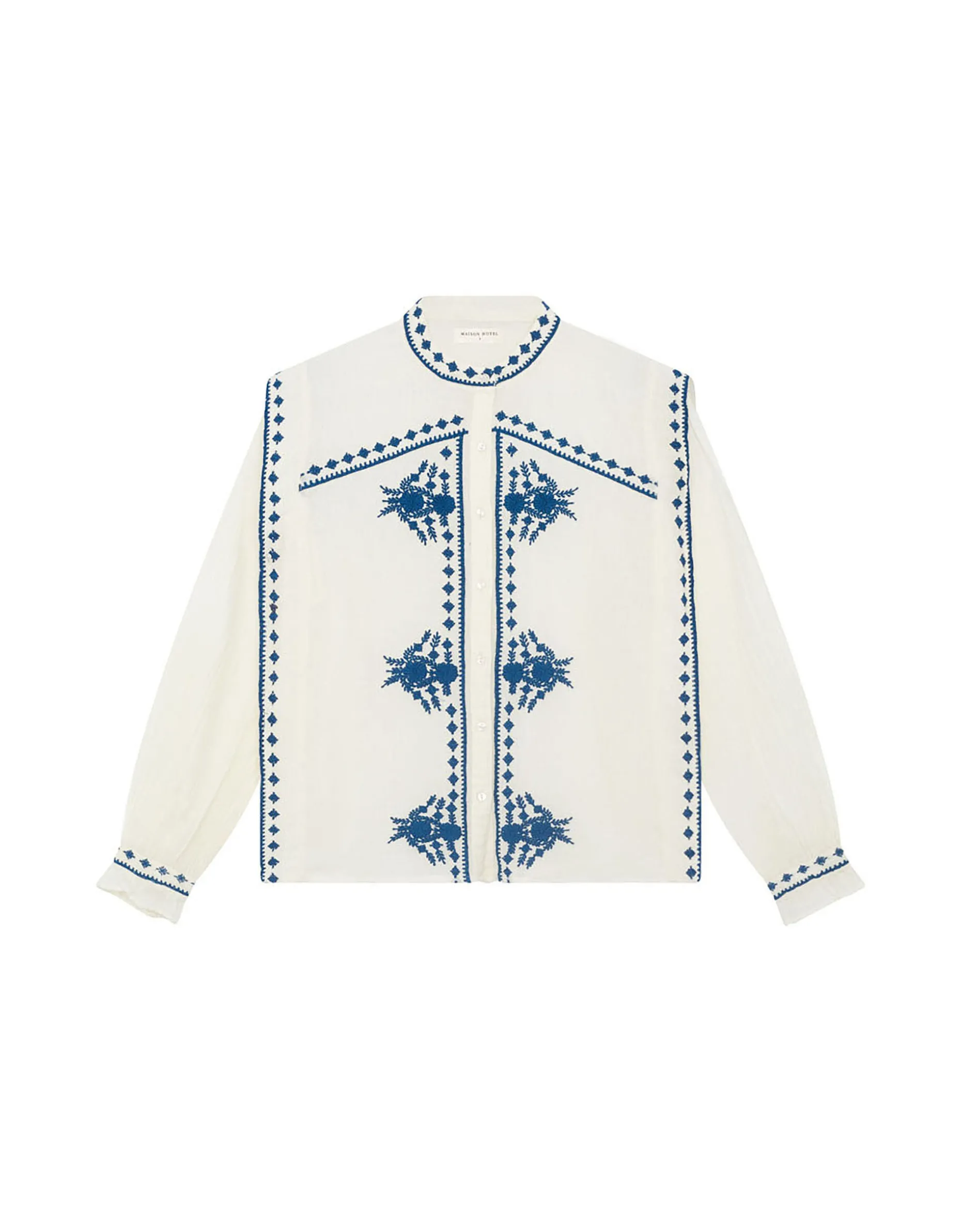Maison Hotel Phillipa Embroidered Blouse White