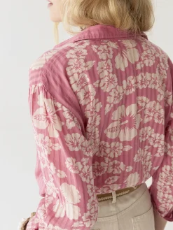 Maison Hotel Rusty Hawaiian Floral Shirt Pink