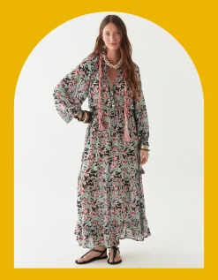 Maison Hotel Valentina Floral Maxi Dress Multi