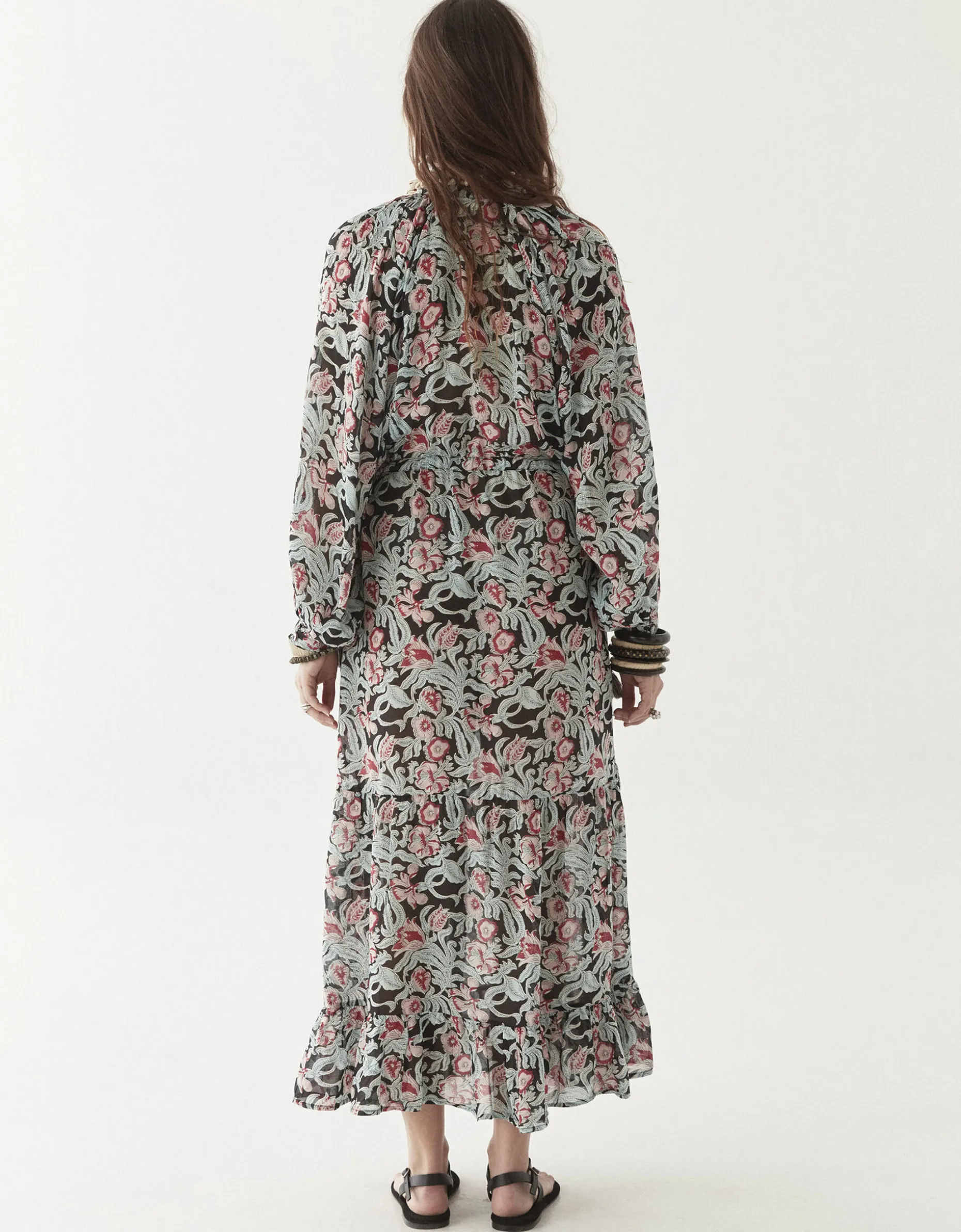 Maison Hotel Valentina Floral Maxi Dress Multi