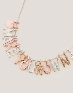 Make Your Own Letter Charm Necklace Set