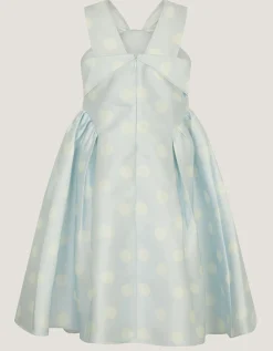 Marney Polka Dot Party Dress Blue