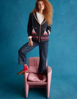 Mel Floral Embroidered Blouse Ivory