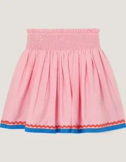 Mermaid & Shell Embellished Skirt Pink