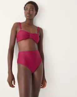 Mia Bandeau Bikini Top Red