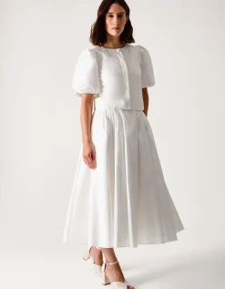 Mia Puff Sleeve Wedding Jacket Ivory