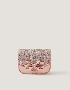 Mini Glitter Bow Metallic Bag