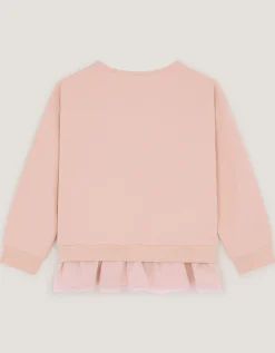 Mon Cheri Peplum Sweatshirt Pink