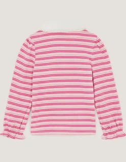Mon Cheri Stripe Top Pink