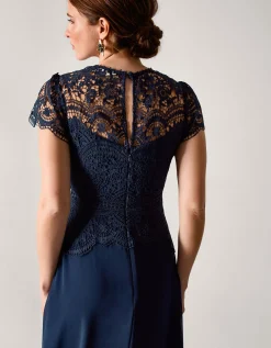 Monica Lace Bridesmaid Dress Blue