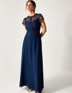Monica Lace Bridesmaid Dress Blue