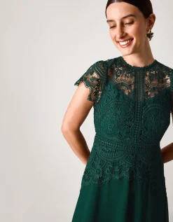 Monica Lace Bridesmaid Dress Green