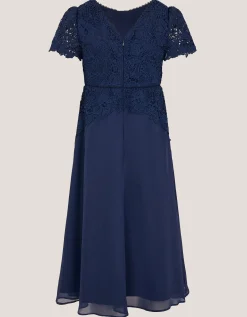 Monica Lace Prom Dress Blue