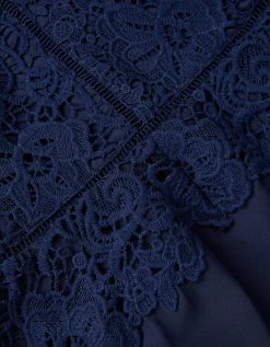 Monica Lace Prom Dress Blue