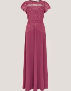 Monike Short Sleeve Lace Bridesmaid Dress