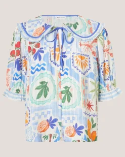 Monsoon x Charlie Taylor Printed Blouse White