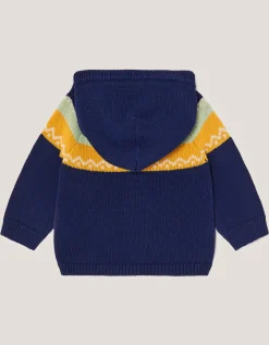 Newborn Benny Bear Knit Hoodie Green