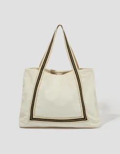 Nia Stripe Strap Tote Bag
