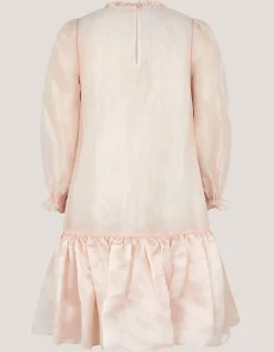 Nicolette Beaded Collar Party Dress Gold
