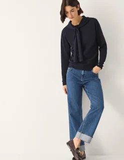 Nila Neck Tie Jumper Blue