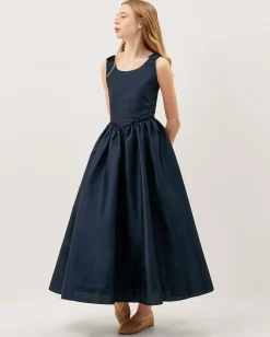 Ohio Taffeta Prom Dress Blue